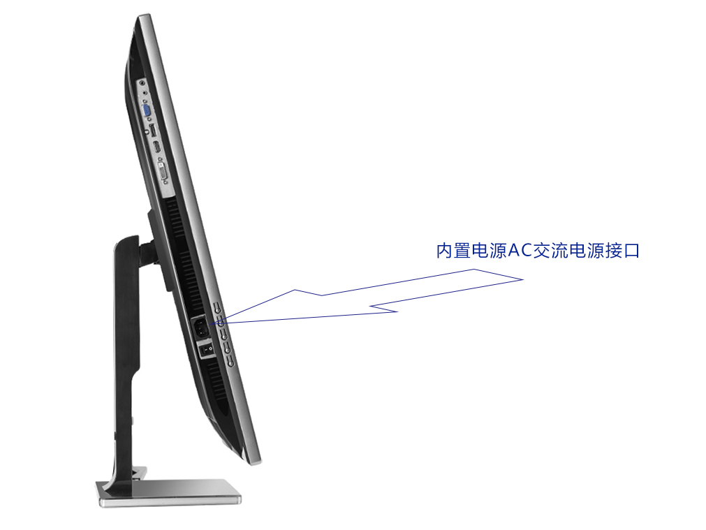 内置電源模式的電腦顯示器