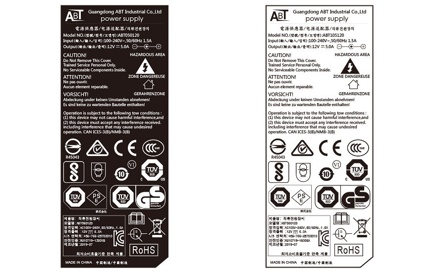 電源适配器參數解讀
