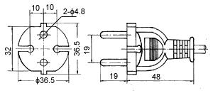 電源适配器插頭